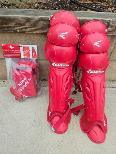 Easton All Star shin guards Intermediate 13-15 & Knee Savers