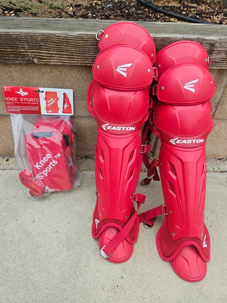 Easton All Star shin guards Intermediate 13-15 & Knee Savers