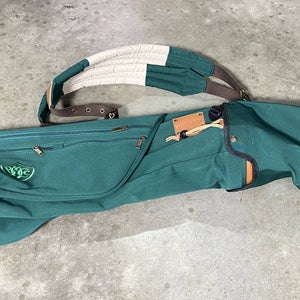 Shapland Sunday Bag Carry Bag Green 4-Way Divide Dual Strap Golf Bag