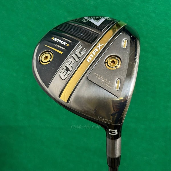 Callaway EPIC MAX Star Fairway 3 Wood Fujikura Air Speeder 45-A Graphite Seniors