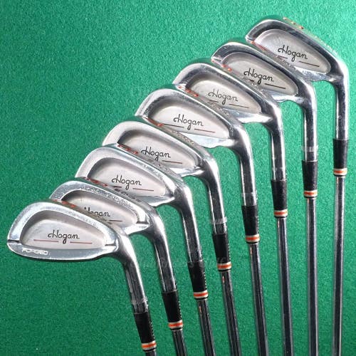 Ben Hogan Edge Forged 3-EW Iron Set Factory Apex 4 Steel Stiff *READ*