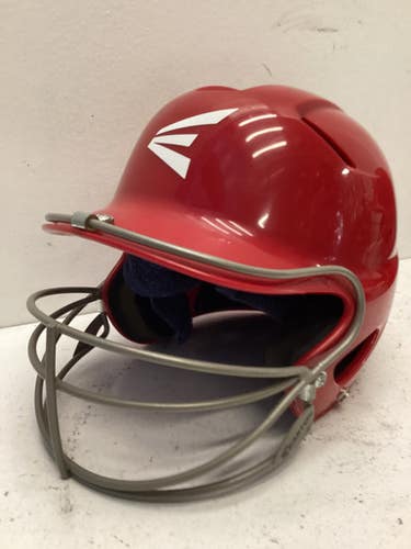 Used Easton BATTING HELMET Batting Helmet w/Mask Red MD 11443-S000198219