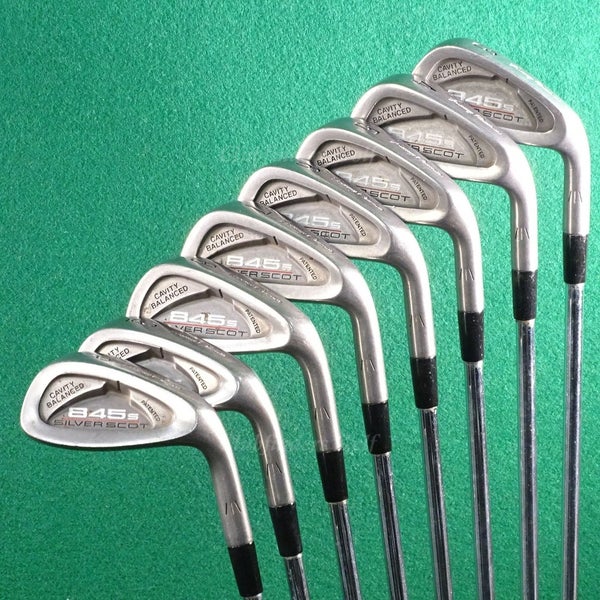 Tommy Armour 845s Silver Scot 3-PW Iron Set Factory True Temper Steel Stiff
