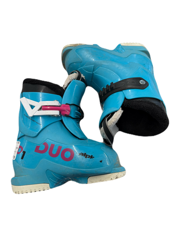 Used Alpina DUO D1 Girls DH Ski Boot Royal Blue 155 MP - Y08 11769-S000029162