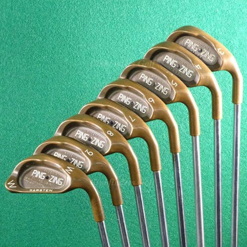 Ping Zing BeCu Copper Black Dot 3-PW Iron Set Karsten JZ Steel Stiff *READ*