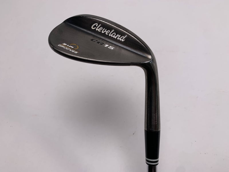 Cleveland CG15 Black Pearl Pitching Wedge PW 48* 8 Traction Wedge Steel Mens RH
