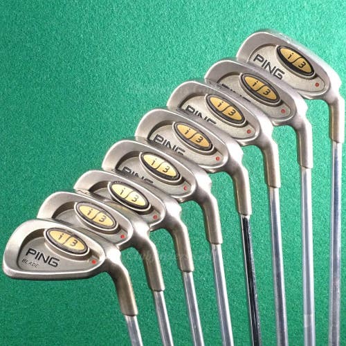 Ping i3 Blade Red Dot 3-PW Iron Set Project X Rifle 5.5 Steel Firm *READ*
