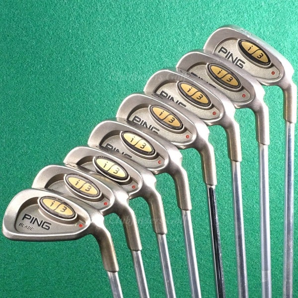 Ping i3 Blade Red Dot 3-PW Iron Set Project X Rifle 5.5 Steel Firm *READ*