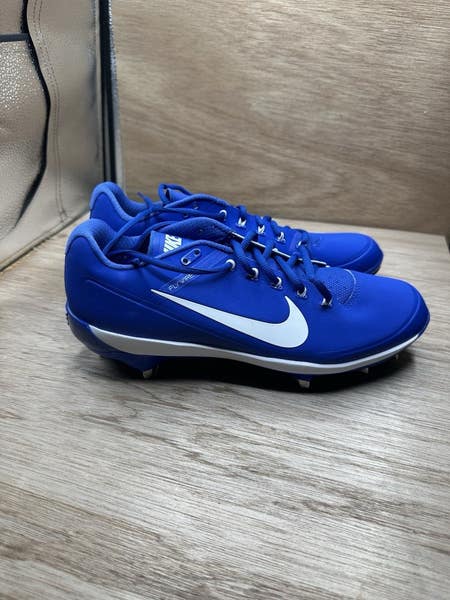 Nike Flywire Baseball Shoes Blue Size 10.5 Metal Spikes  display picture 1