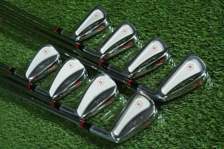 BEN HOGAN APEX FTX IRONS SET FORGED 8pc. 3-9,EW STEEL 4 STIFF FLEX RH ~ WOW!!