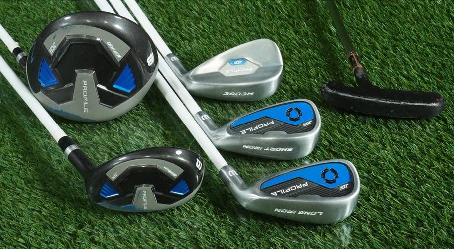 WILSON KIDS JUNIOR PROFILE JGI 6-PIECE GOLF STARTER SET 56"-63 ~ NICE!!