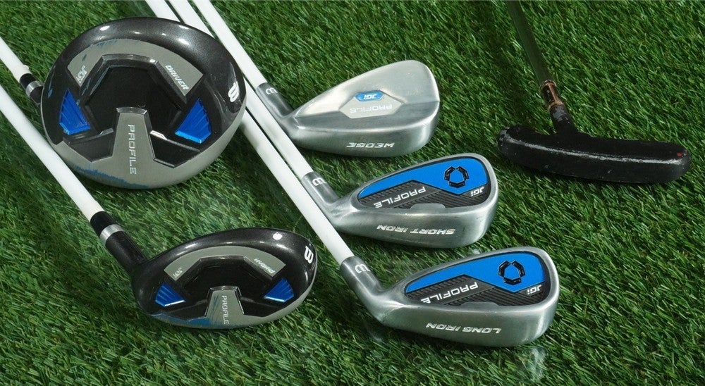 WILSON KIDS JUNIOR PROFILE JGI 6-PIECE GOLF STARTER SET 56"-63 ~ NICE!!