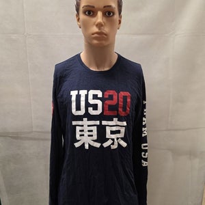Team USA 2020 Olympics Polo Ralph Lauren Long Sleeve Shirt L