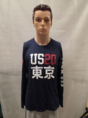 Team USA 2020 Olympics Polo Ralph Lauren Long Sleeve Shirt L