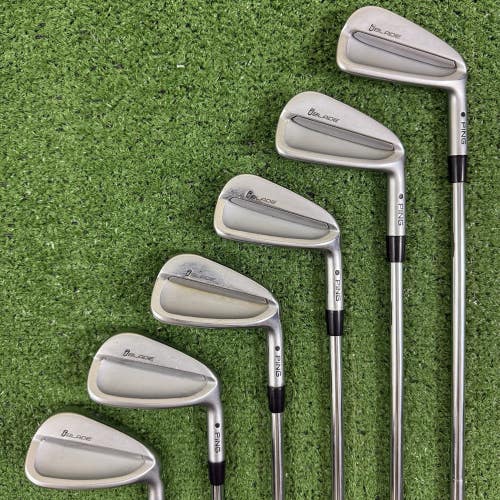 PING iBlade Iron Set Black Dot 5-PW Stiff Flex Steel Dynamic Gold S300 RH
