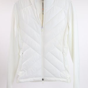 CALIA Golf Puffer Jacket Size XS Pure White Performance Full Zip