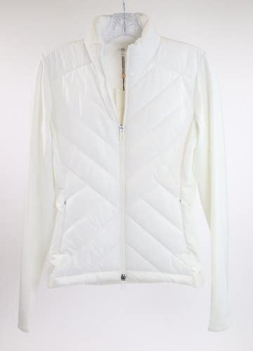 CALIA Golf Puffer Jacket Size XS Pure White Performance Full Zip