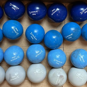 Driveline Hitting PlyoCare® Balls – 6 Sets (24 Balls, 200g–350g) – Used