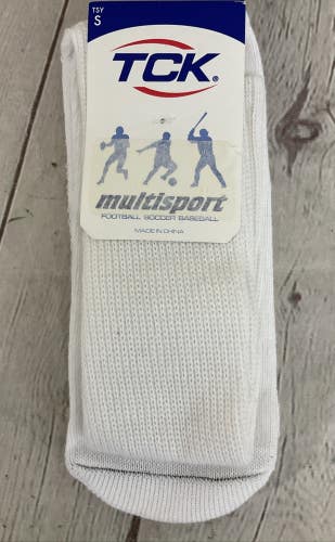 TCK 35452 Unisex Adult's MultiSport Athletic Socks White Small