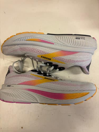Brooks Womens Ghost 17 Running Shoes Oyster/Apricot/Pink Size 10