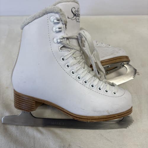 Girls Jr Size 3 Jackson Ultima Soft Skate 380 Figure Ice Skates. Mark I Blades