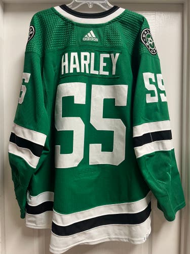 Thomas Harley Dallas Stars 2023/2024 Set 1 Home Game Worn Jersey