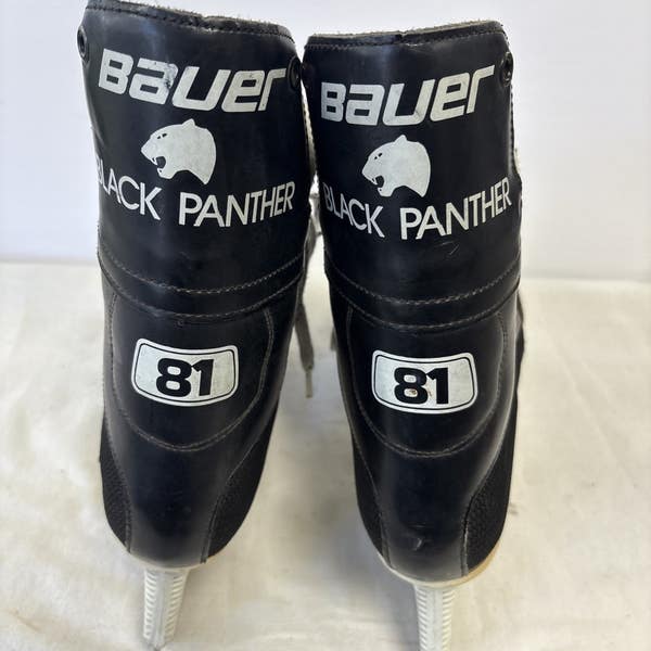 Black Panther 81 Bauer Mens Ice Hockey Skates Carbon Fiber 10 D Black Bauer Black Panther Hockey Skates- Senior main image 3