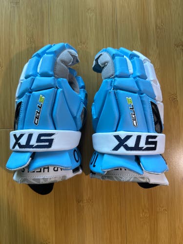 UNC Team Issued STX Cell VI Carolina Lacrosse Gloves 13" (New)