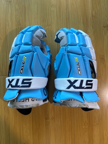 UNC Team Issued STX Cell VI Carolina Lacrosse Gloves 13" (New)