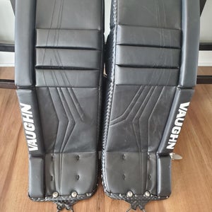 Vaughn Velocity V10 Goalie Leg Pads (Used) 28+2" junior size color black