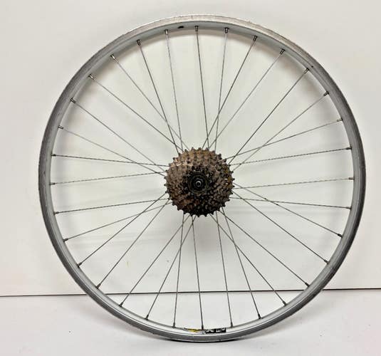 Mavic X 221 8-Speed 32-Spoke Silver Aluminum 26" Rear Wheel Shimano STX-RC Hub