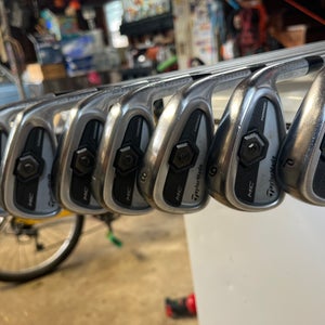Men's TaylorMade 2011 Tour Preferred MC Right Handed Iron Set Stiff Flex 7 Pieces Steel Shaft (Used)