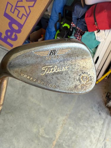 Men's Titleist BV Vokey SM4 Left Hand Wedge Wedge Flex 50 Degree Steel Shaft (Used)