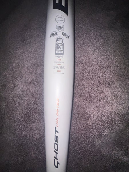 Easton Ghost Unlimited Composite Bat 26 oz 34" (Used)