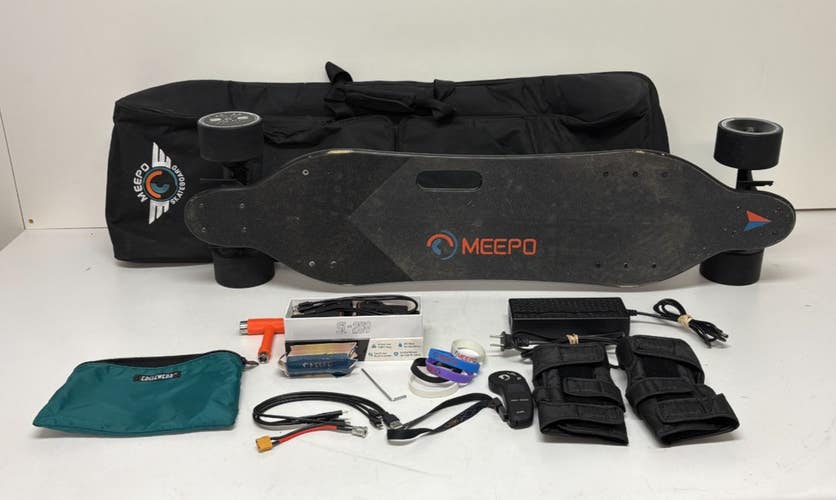Meepo V3 ER Electric Skateboard Shredder Trucks Shred Lights Bag Wrist Guards++