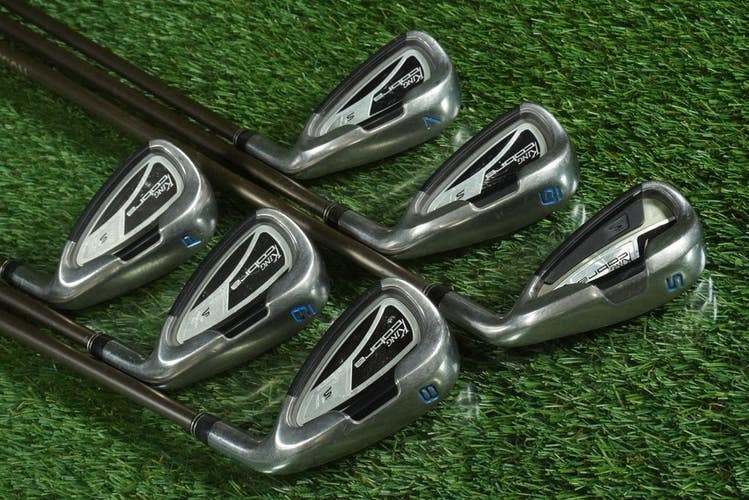 KING COBRA S9 IRONS SET 5-PW GRAPHITE DESIGN YS 5.1 LITE / SENIOR FLEX NEW GRIPS