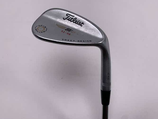 Titleist Vokey Spin Milled Chrome 2009 Gap Wedge GW 52* 8 Wedge Steel Mens RH