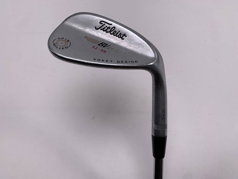 Titleist Vokey Spin Milled Chrome 2009 Gap Wedge GW 52* 8 Wedge Steel Mens RH