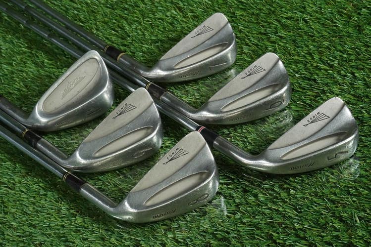 MIZUNO WINGS IRONS SET 5-PW STEEL SHAFTS LAMKIN PERMA TAC / TACI MAC GRIPS RH