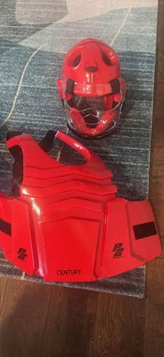 Red Karate Sparring Gear Set