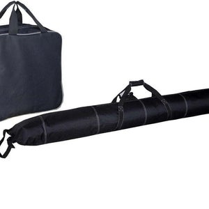 SportCaster Water-Resistant Ski & Boot Travel Carry 2-Piece Combo Bag Set