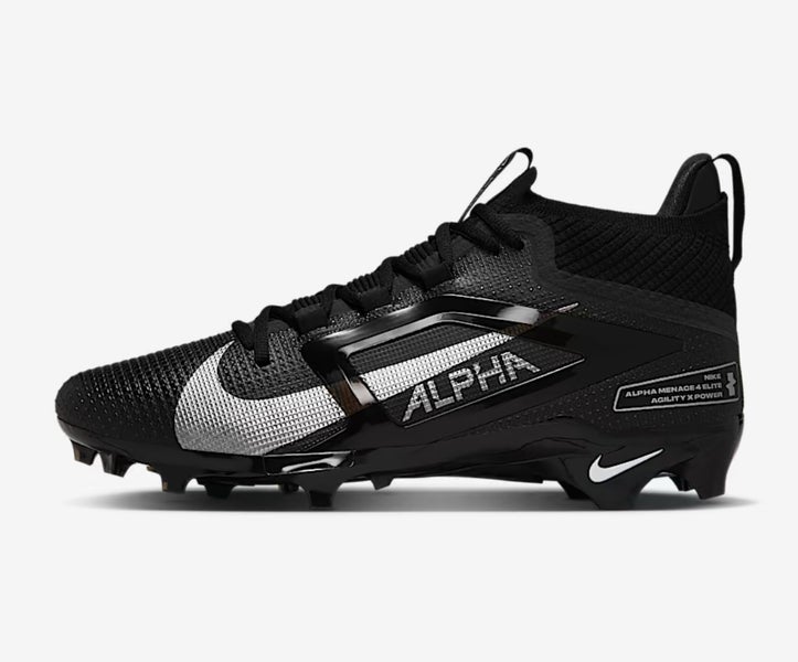Nike Alpha Menace 4 Elite Football Cleats Black men’s size 12 *BRAND NEW*