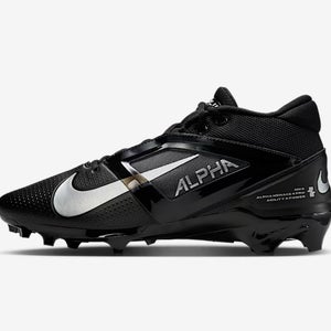 Nike Alpha Menace 4 Pro Football Cleats Black men’s size 8.5 *BRAND NEW*