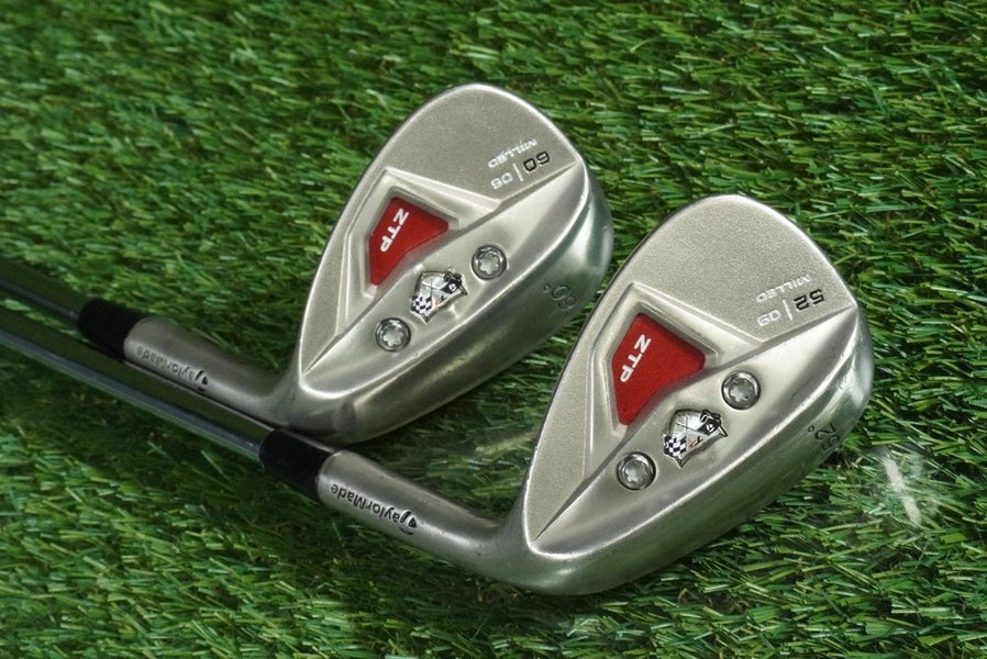 TAYLORMADE ZTP WEDGES SET MILLED DYNAMIC GOLD TOUR ISSUE SHAFTS RH 5209, 6006