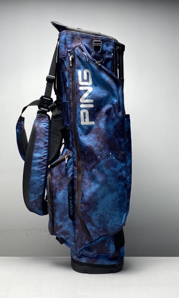Ping Hoofer Lite 2022 Space Stand Bag Blue 4-Way Divide Dual Strap Golf Bag
