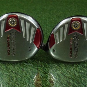 TAYLORMADE BURNER WOODS SET 3W,5W REAX SUPERFAST GRAPHITE SENIOR FLEX RH 15°,18°