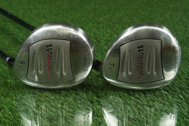 WARRIOR CUSTOM GOLF WOODS SET 5W,7W HARRISON LONG DRIVE GRAPHITE RH 21, 24