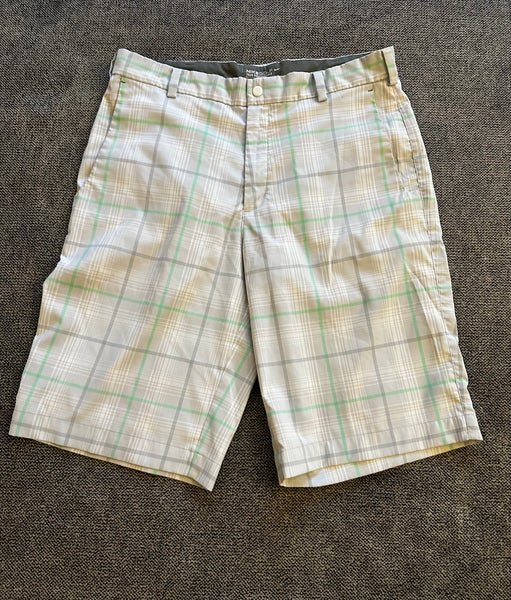 Nike Gold Shorts grey/green/white plaid