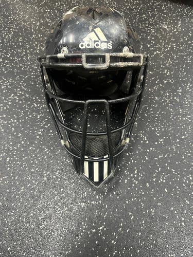 Used Adidas MASK Catchers Helmet w/Mask Black One Size 11849-S000032148