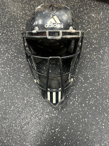 Used Adidas MASK Catchers Helmet w/Mask Black One Size 11849-S000032148